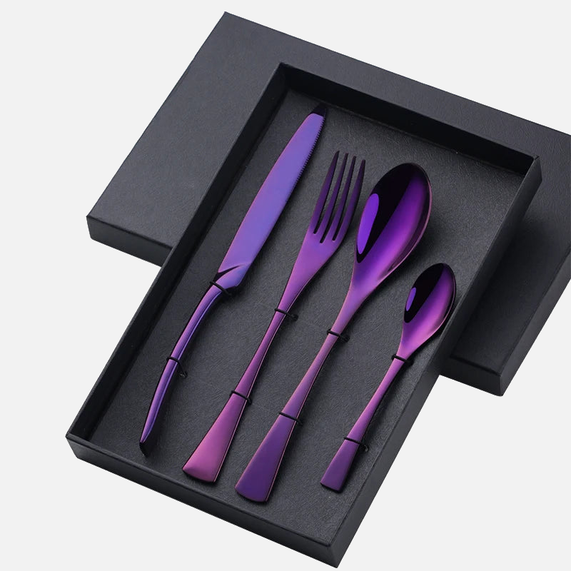 4 PCS Flatware Cutlery Stainless Steel