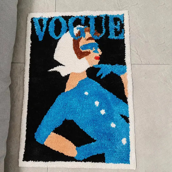 Vintage Magazine Poster Rug