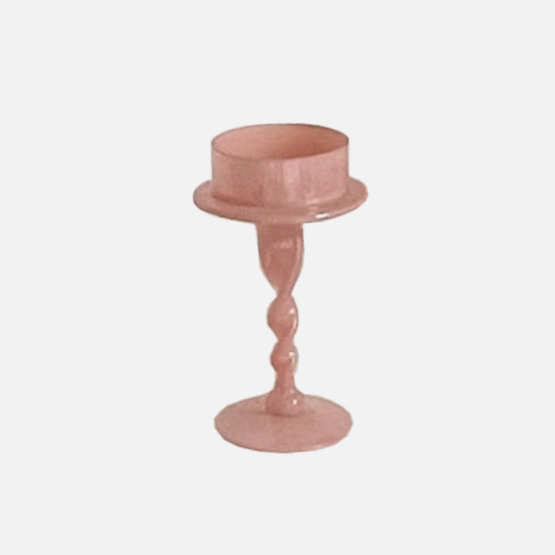 Blush Pink Candle Holder Pillar