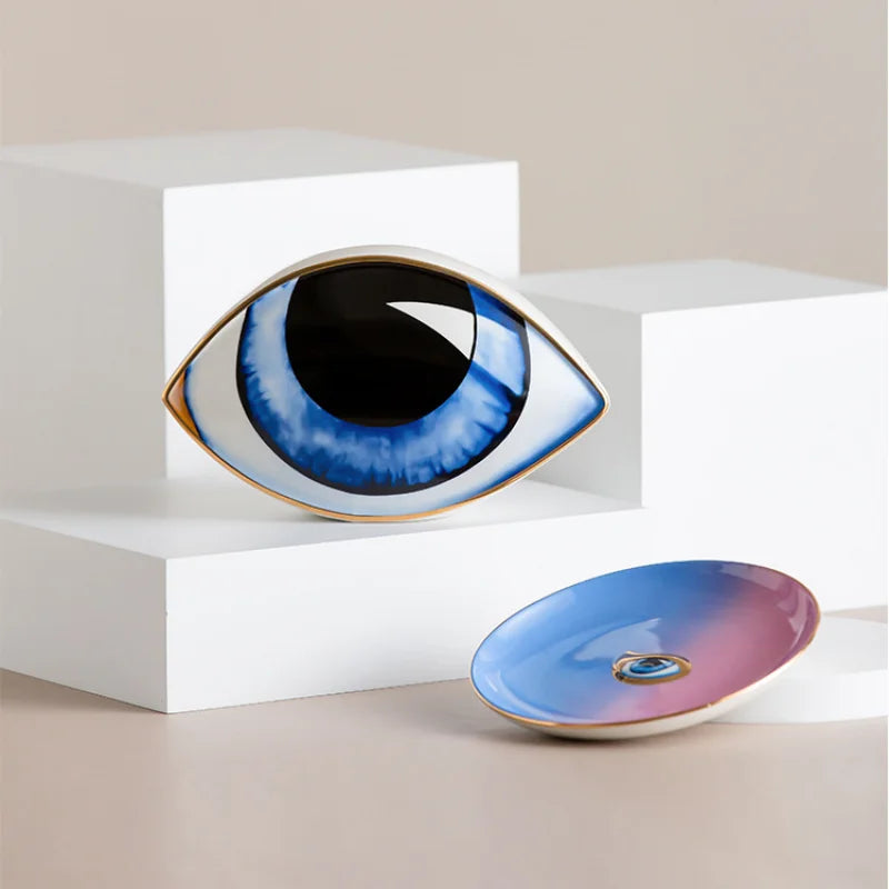 Bold Eye Decorative Accent Surreal Art Piece Sculpture