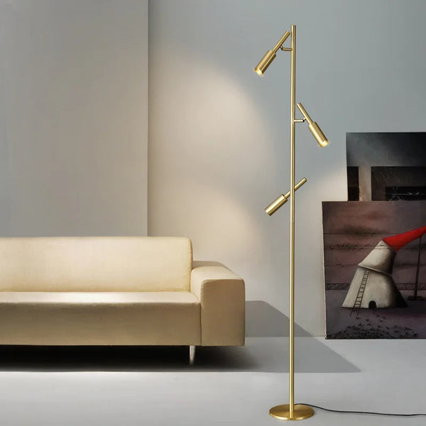 Brass Standing Lamp adjustable spotlight standing lamp customized lighting