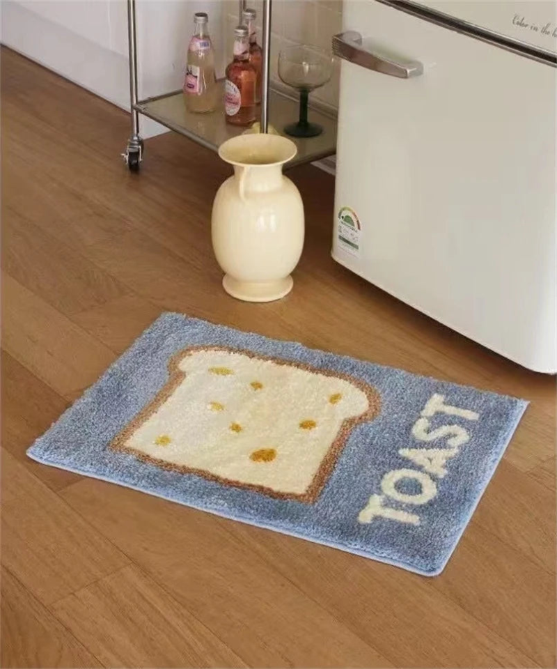 Flocking Foot Mat plush floor mat for kitchen bathroom bedroom plush bathroom mat cartoon