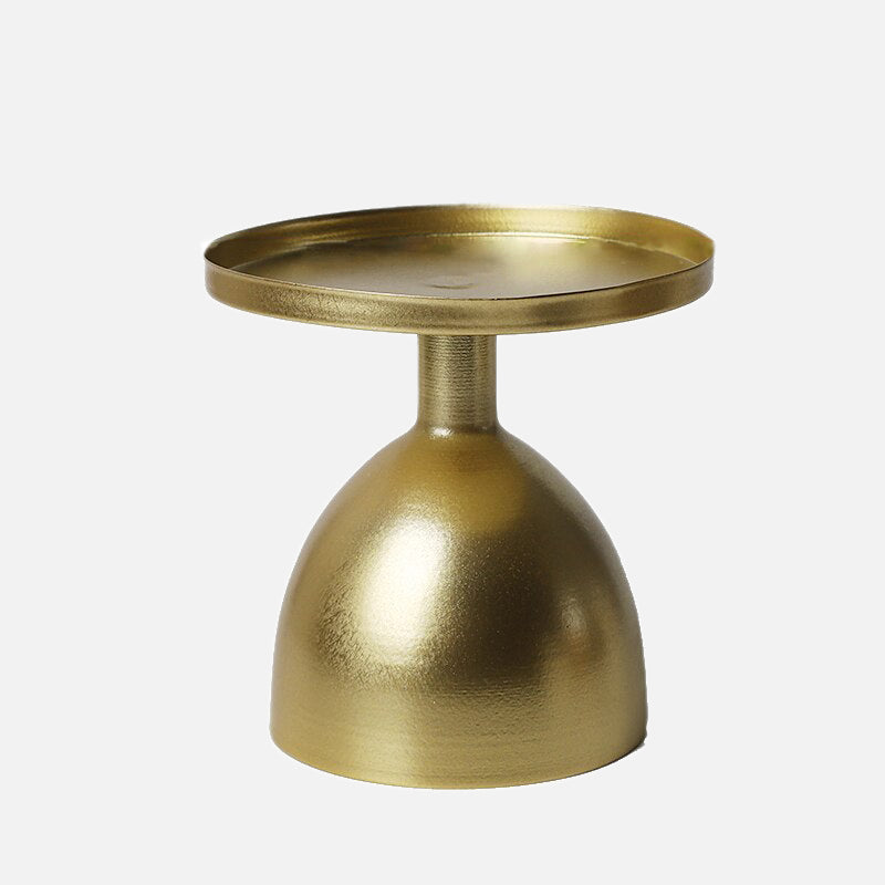 Golden Metal Candle Holder