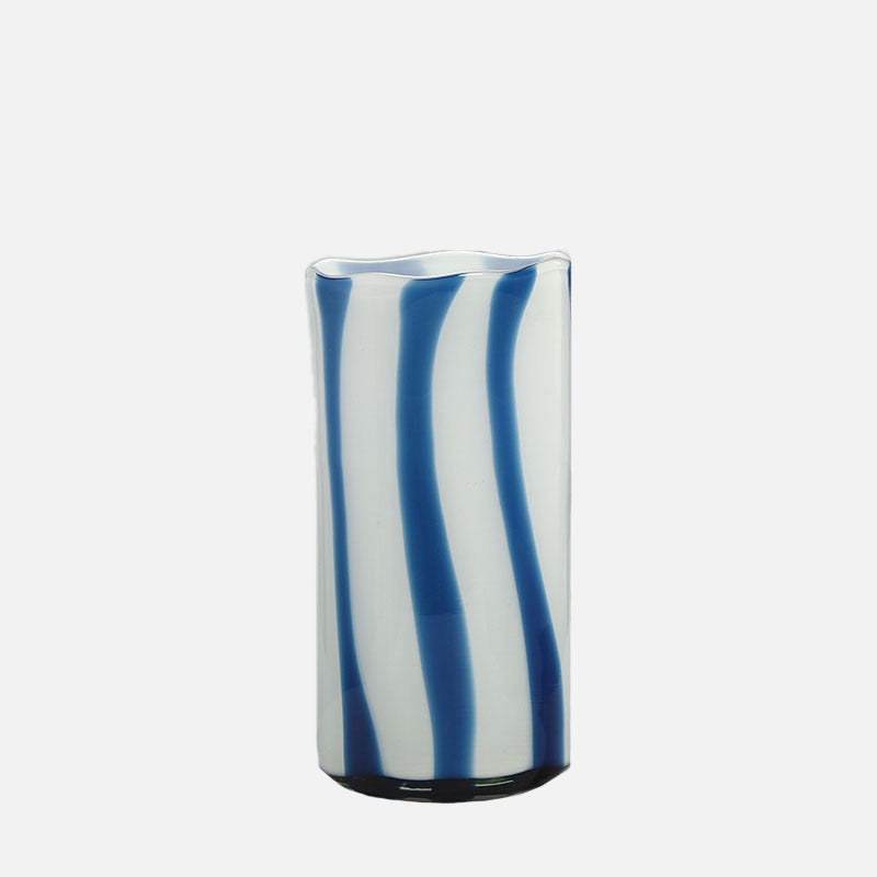 Color Stripes Glass Vase