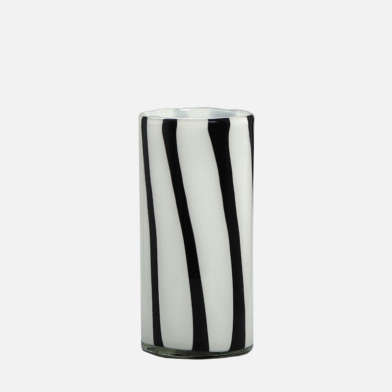 Color Stripes Glass Vase