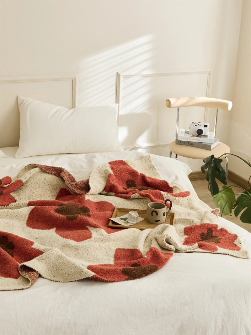 Super Soft Cozy Floral Blanket