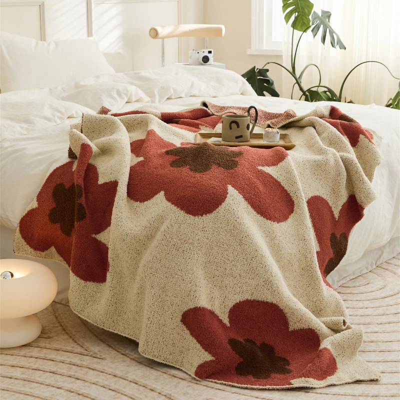 Super Soft Cozy Floral Blanket