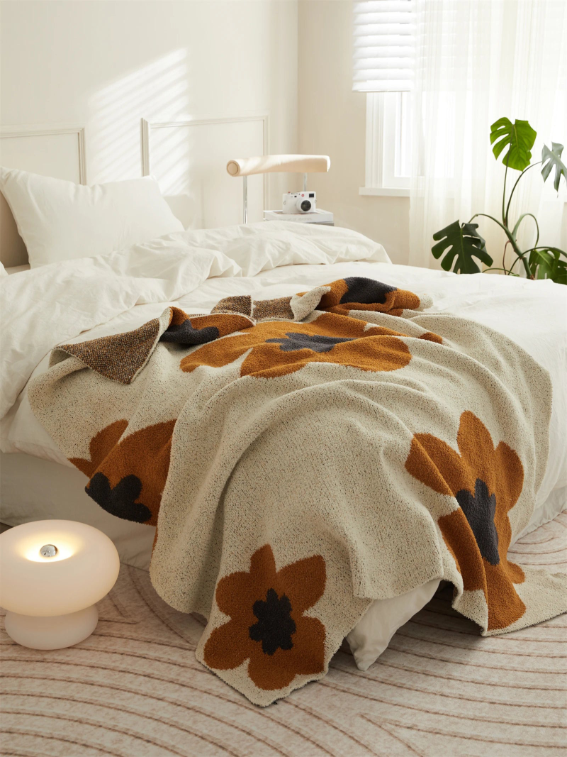 Super Soft Cozy Floral Blanket