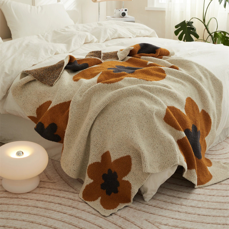 Super Soft Cozy Floral Blanket