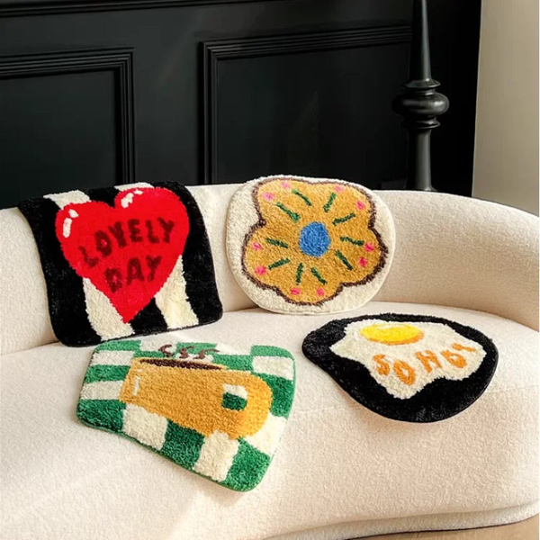 Cartoon Tufting Seat Mat Cushion Soft