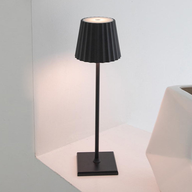 Dainty Groove Cordless LED Table Lamp