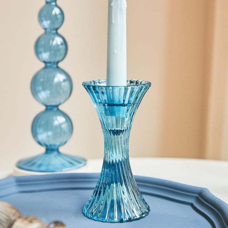 Dame Vintage Glass Candle Holder