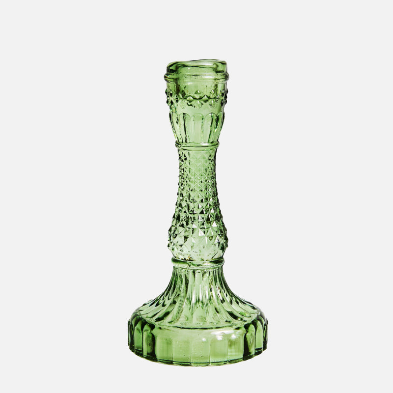 Dame Vintage Glass Candle Holder