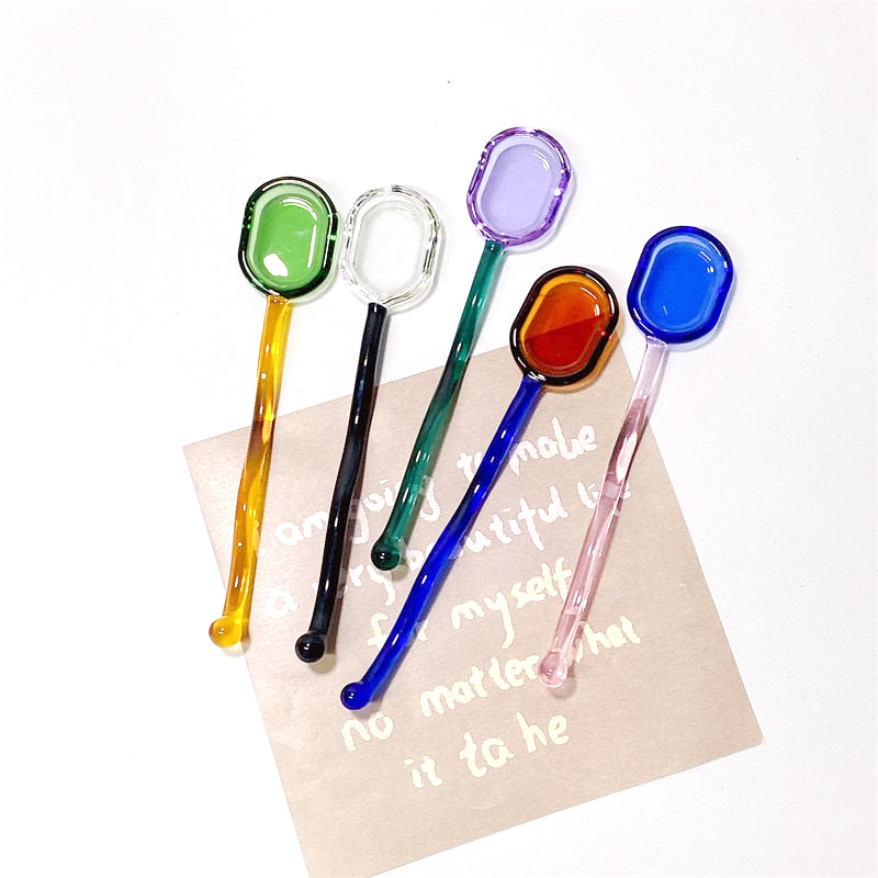 Diamond Cut Glass Stirrer