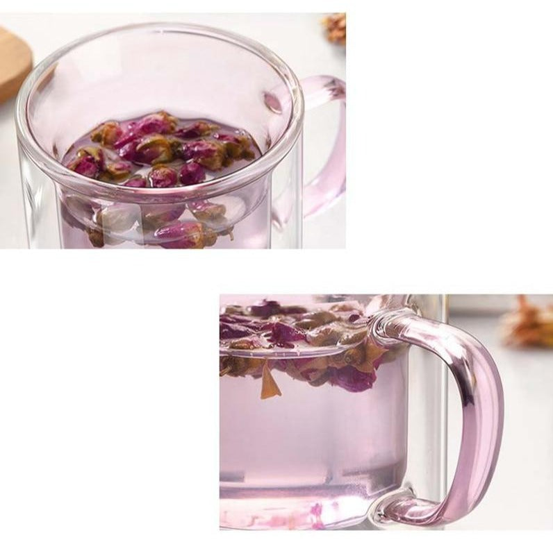 Double Wall Glass Mug clear