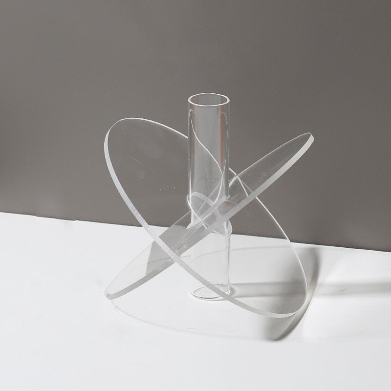 Duo Stem Acrylic Accent Vase