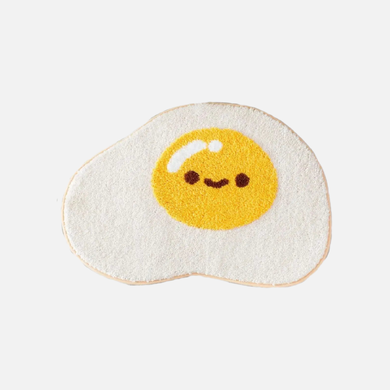 Cozy egg plush nonslip bathroom mat