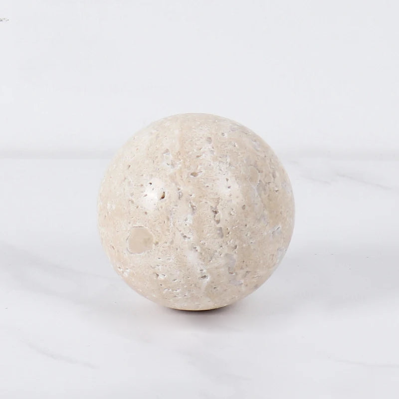 minimalist travertine marble stone sculptures for home decor 