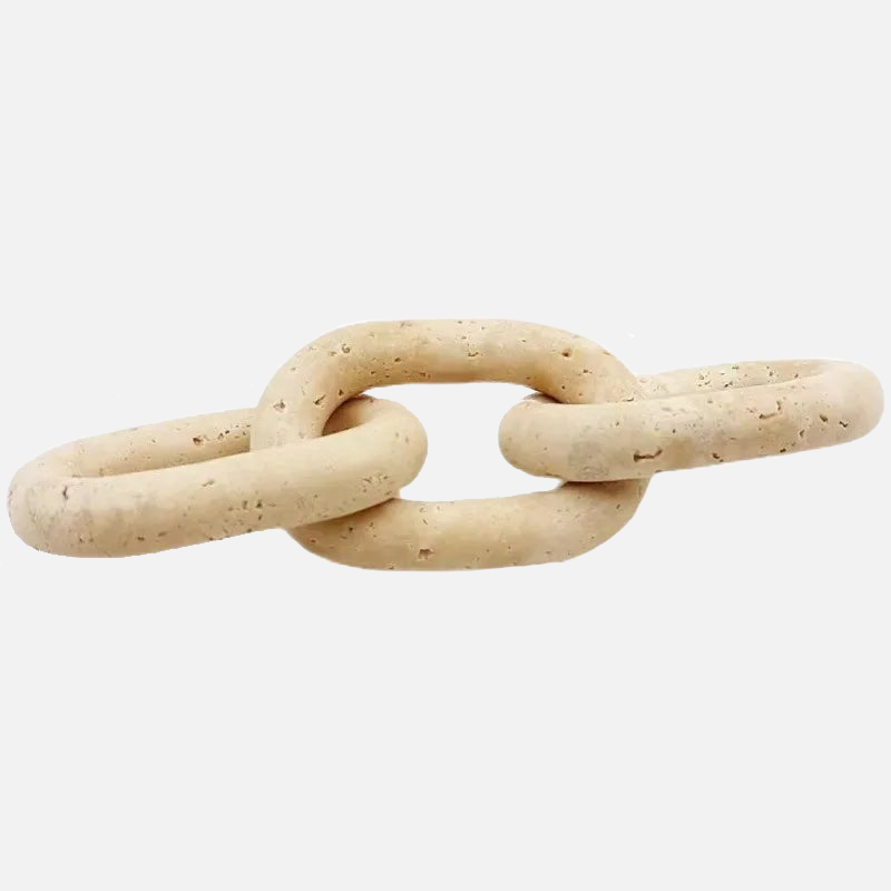 Marble Stone Oval travertine stone chain links