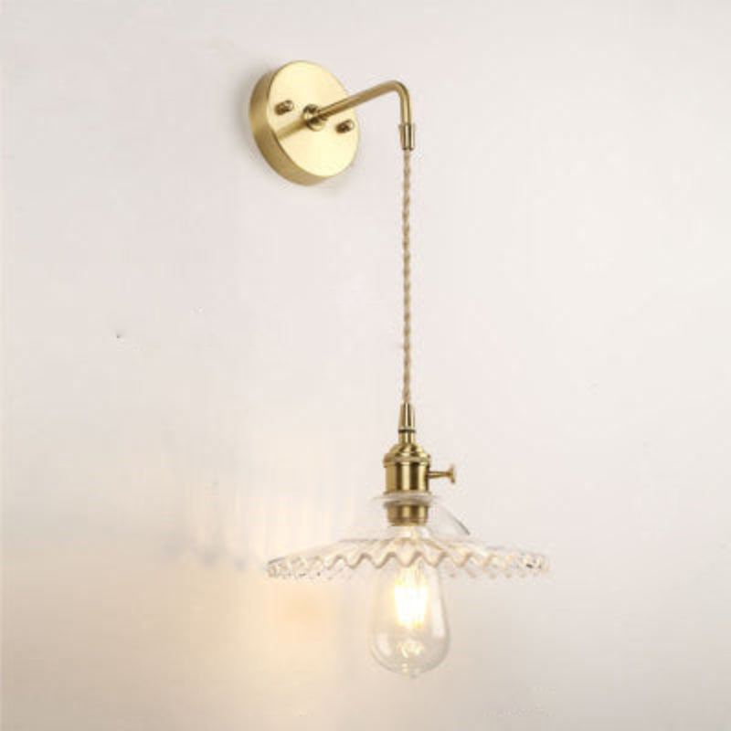 Light Sconce Glass Wall Lamp