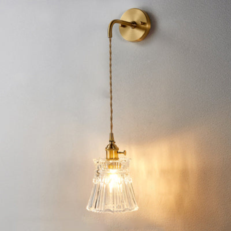 Light Sconce Glass Wall Lamp