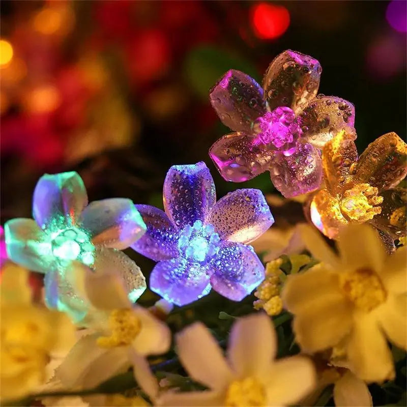 Floral Garden Multi-Color Solar Powered LED Strips