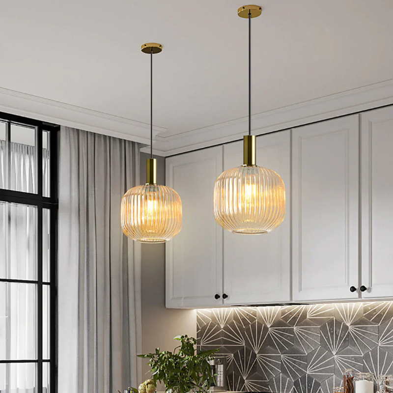 Gema Ripple Glass Pendant Light