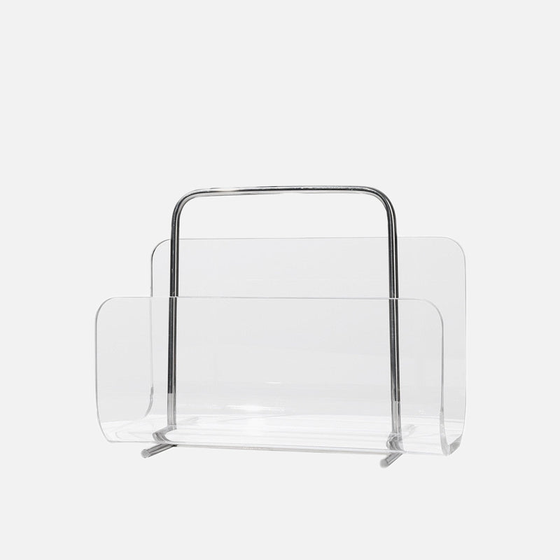 Ghost Silhouette Acrylic Magazine Rack & Portable Bookcase