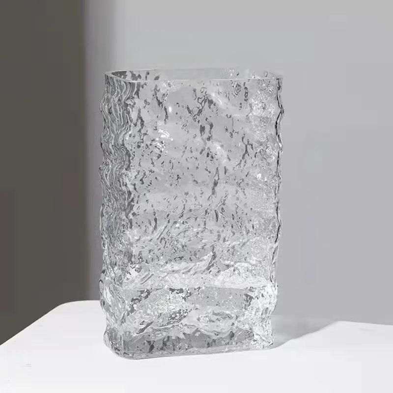 Glacier Flower Vase transparent rainbow hydroponics flower vase electroplated decorative vase