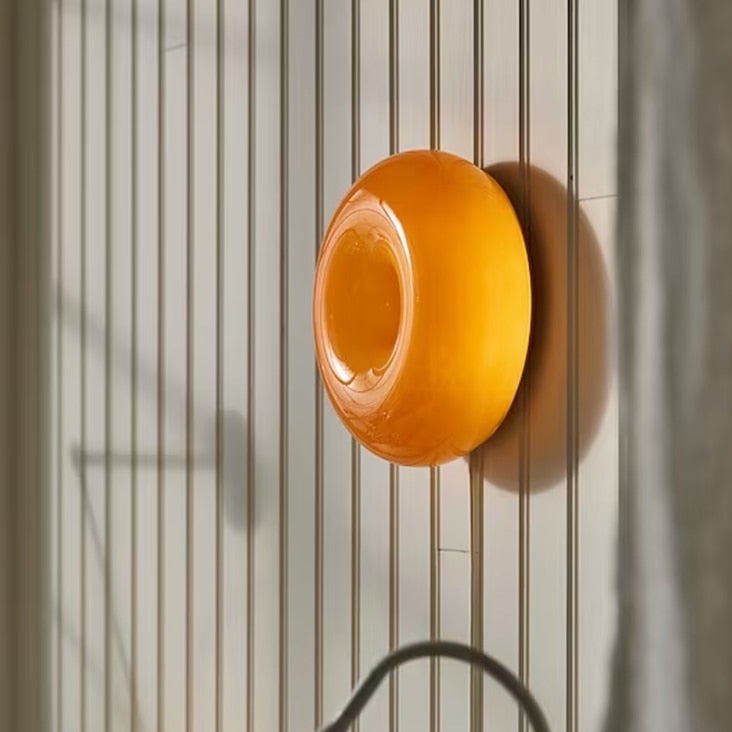 Glass Donut Wall Lamp