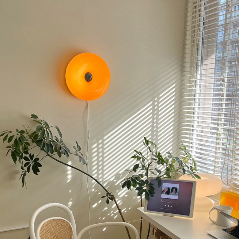 Glass Donut Wall Lamp