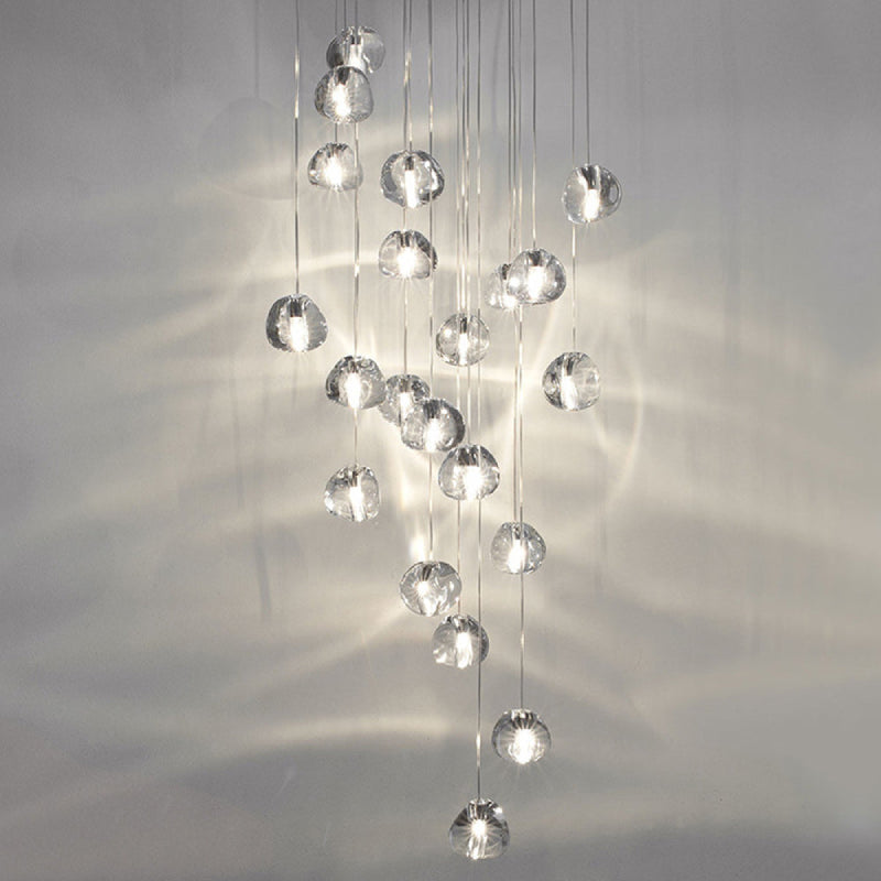 Glass Tear Drop LED Pendant Lights