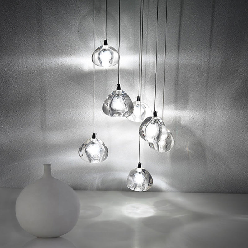 Glass Tear Drop LED Pendant Lights