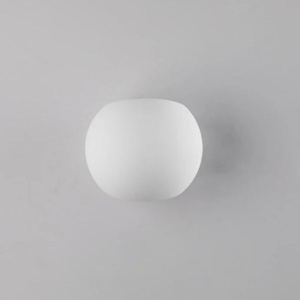 Gypsum LED wall lamp spherical wall light minimalist aesthetic wall light