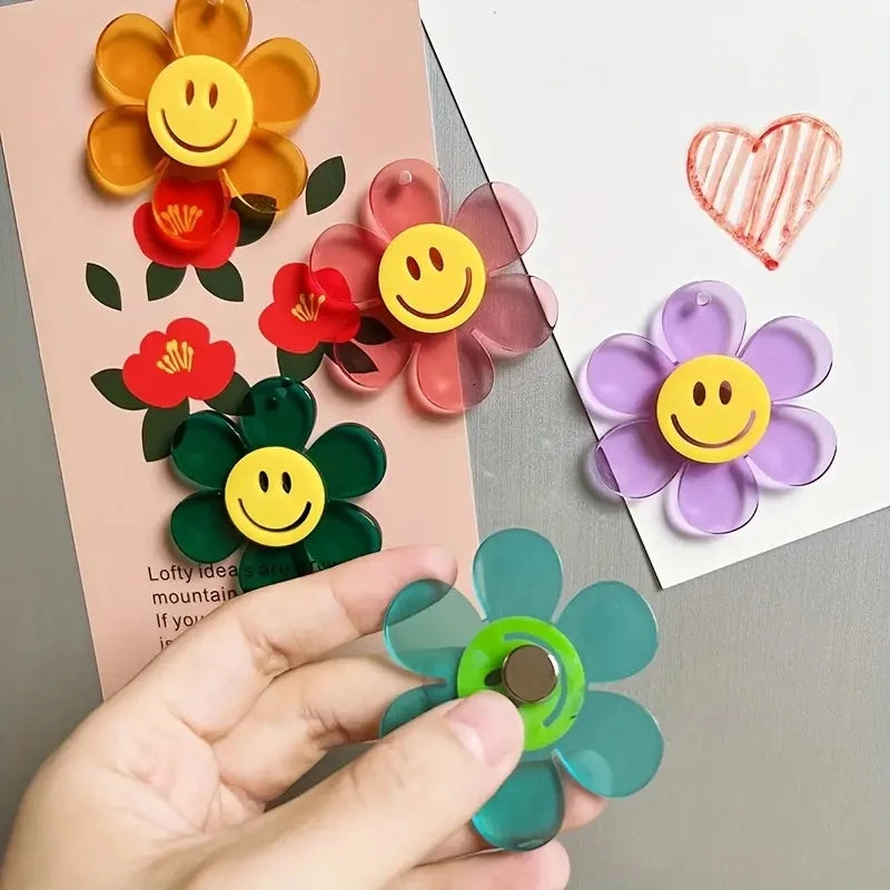 5pcs Cute Acrylic Refrigerator Magnets 