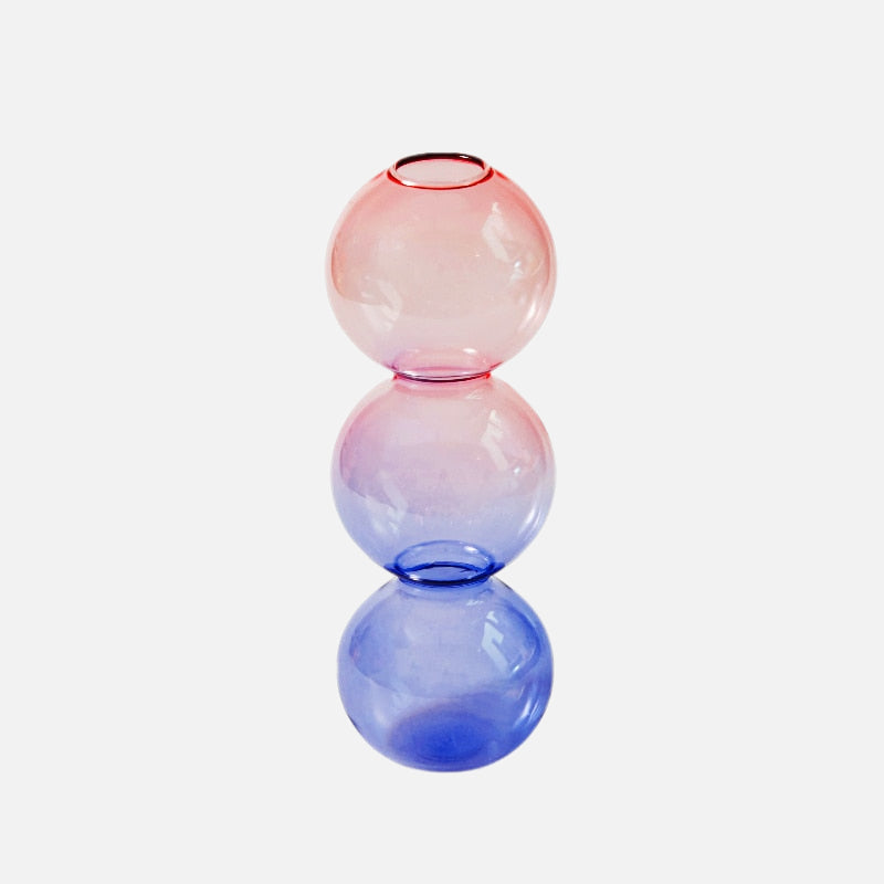 It's a Rainbow Glass Candle Holder