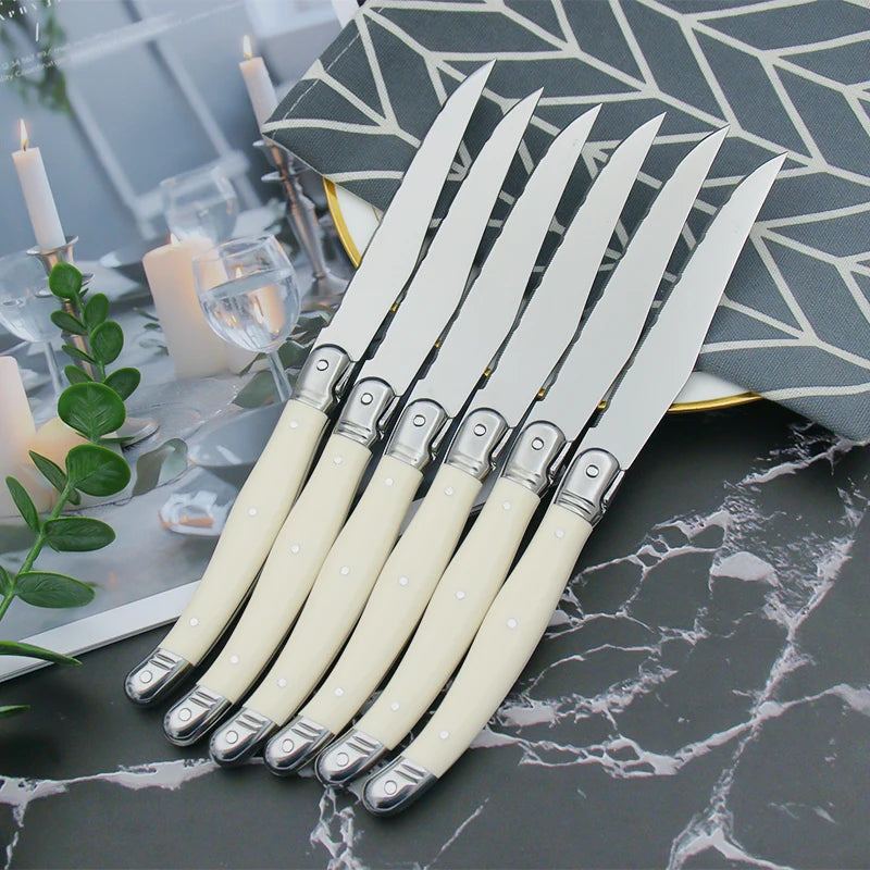 Ivory Laguiole Flatware Cutlery Set