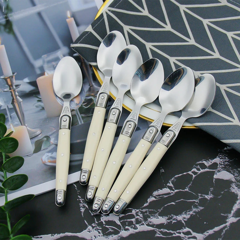 Ivory Laguiole Flatware Cutlery Set