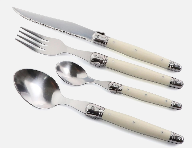 Ivory Laguiole Flatware Cutlery Set