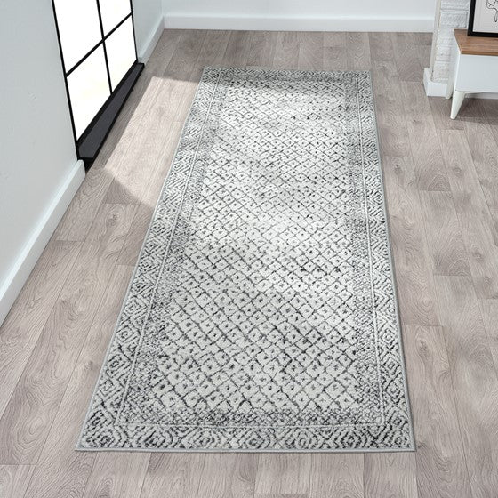 Kenzie Moroccan Bordered Global Woven Area Rug