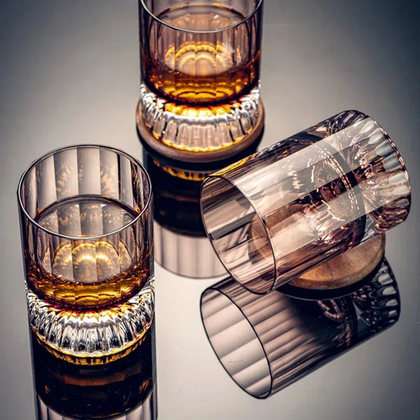 Elegant Fluted Whiskey Cocktail Glass