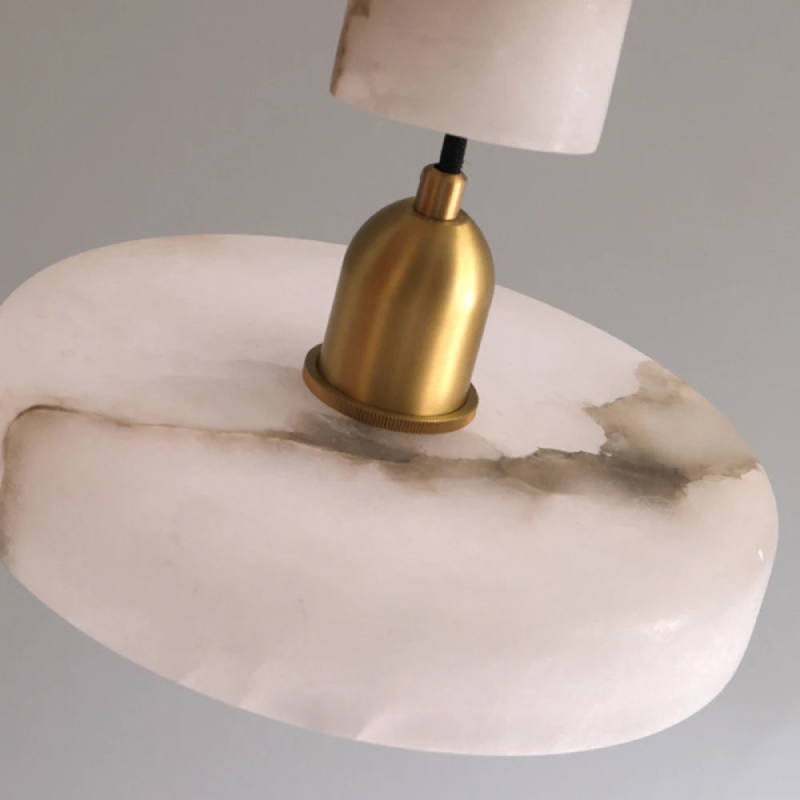 Marble Pendant Light adjustable cord length chandelier