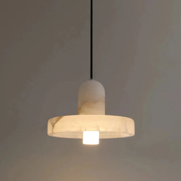 Marble Pendant Light adjustable cord length chandelier