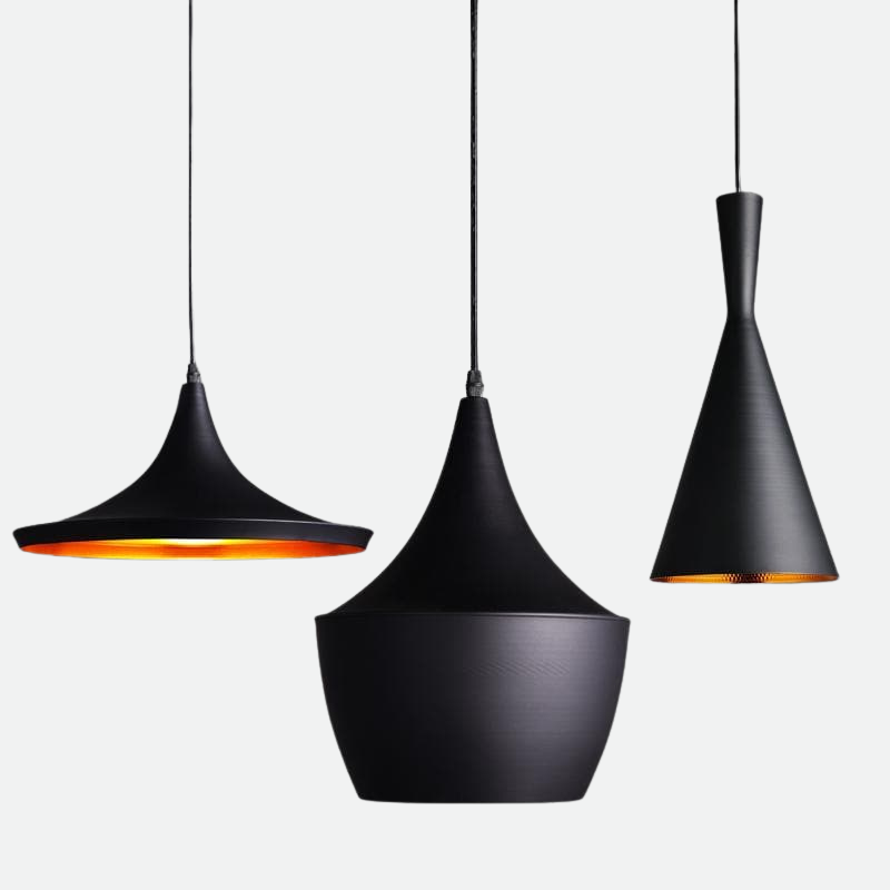 Mika Black Ceiling Pendant - Final Sale