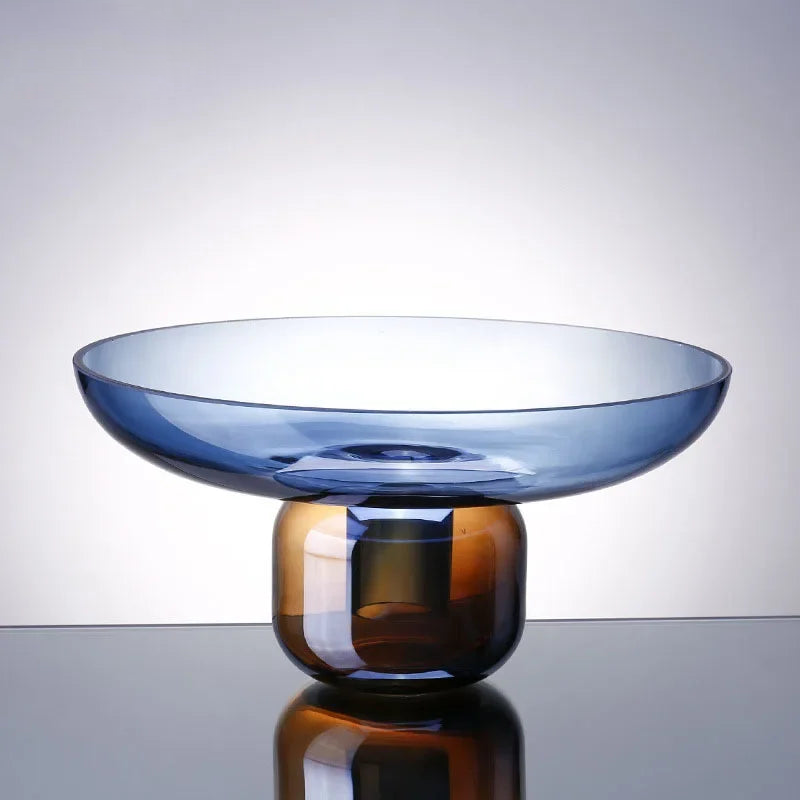 Modern minimalist colored glass vase