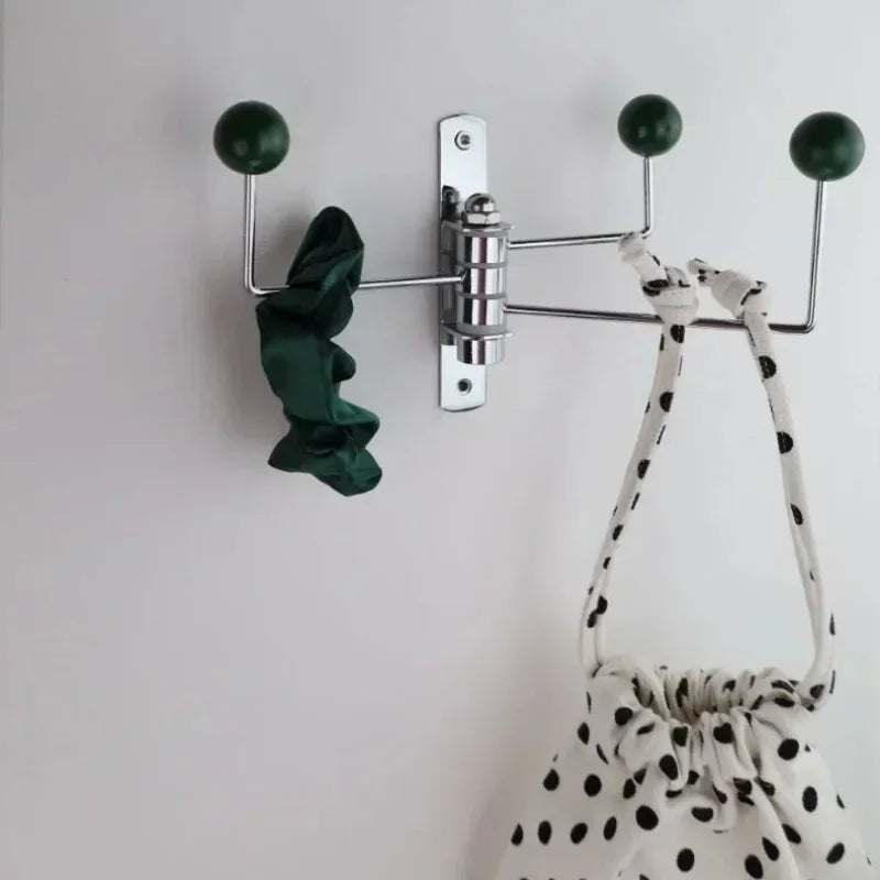 Iron wall hook rack space-saving durable stylish organizer