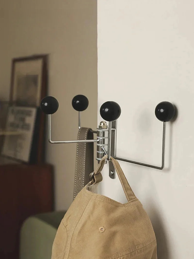 Iron wall hook rack space-saving durable stylish organizer