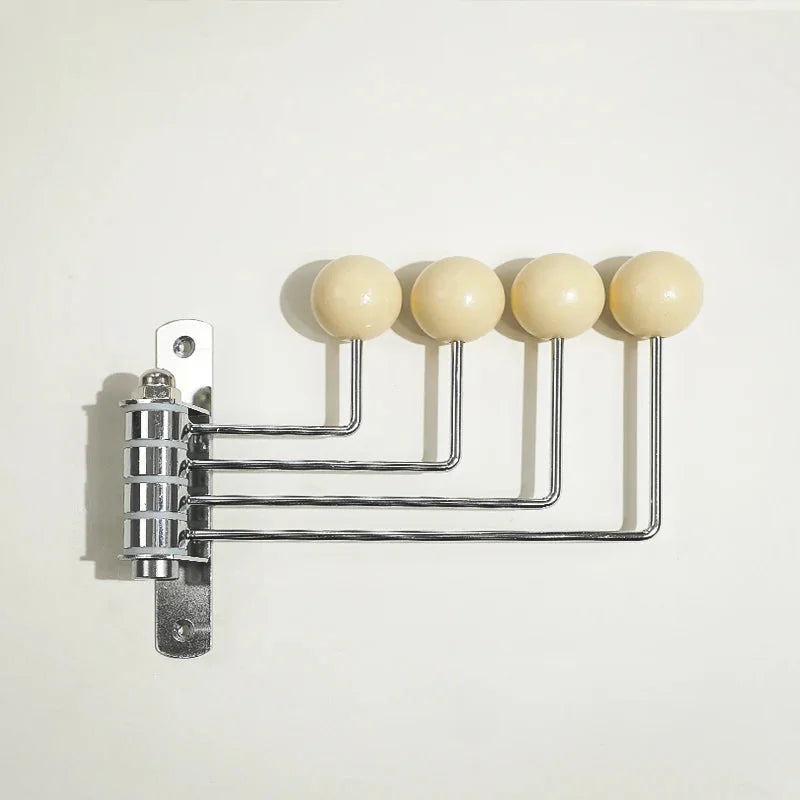 Iron wall hook rack space-saving durable stylish organizer