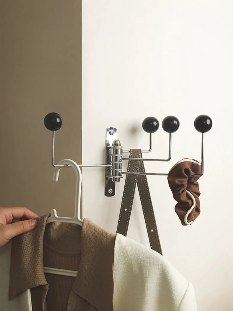 Iron wall hook rack space-saving durable stylish organizer