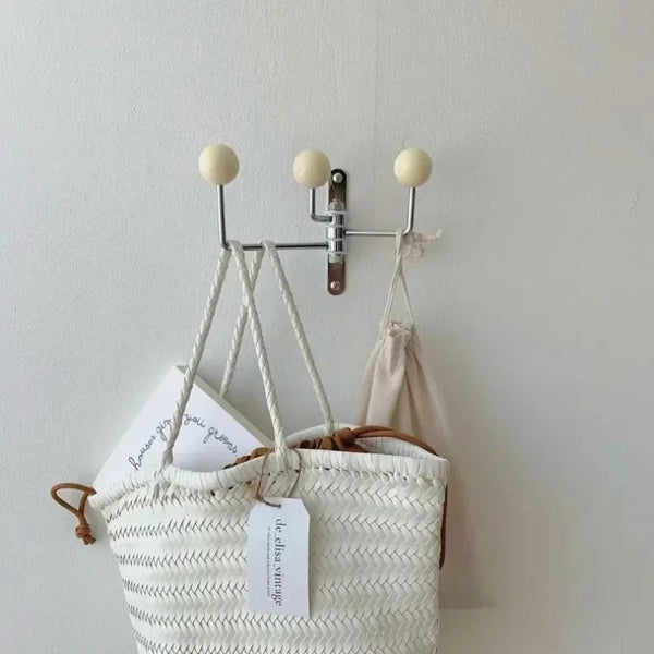 Iron wall hook rack space-saving durable stylish organizer